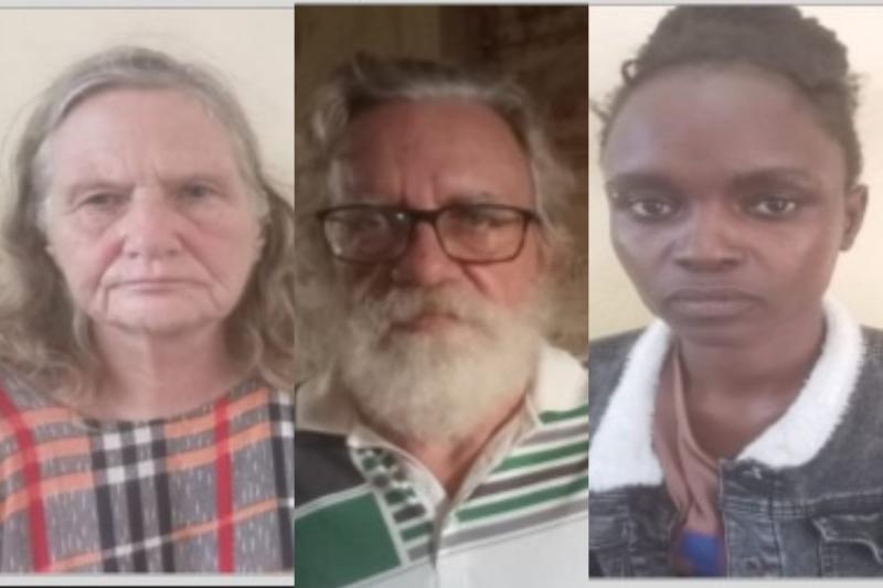 Collage photo of 3 suspects arrested over bhang cultivation in Diani.